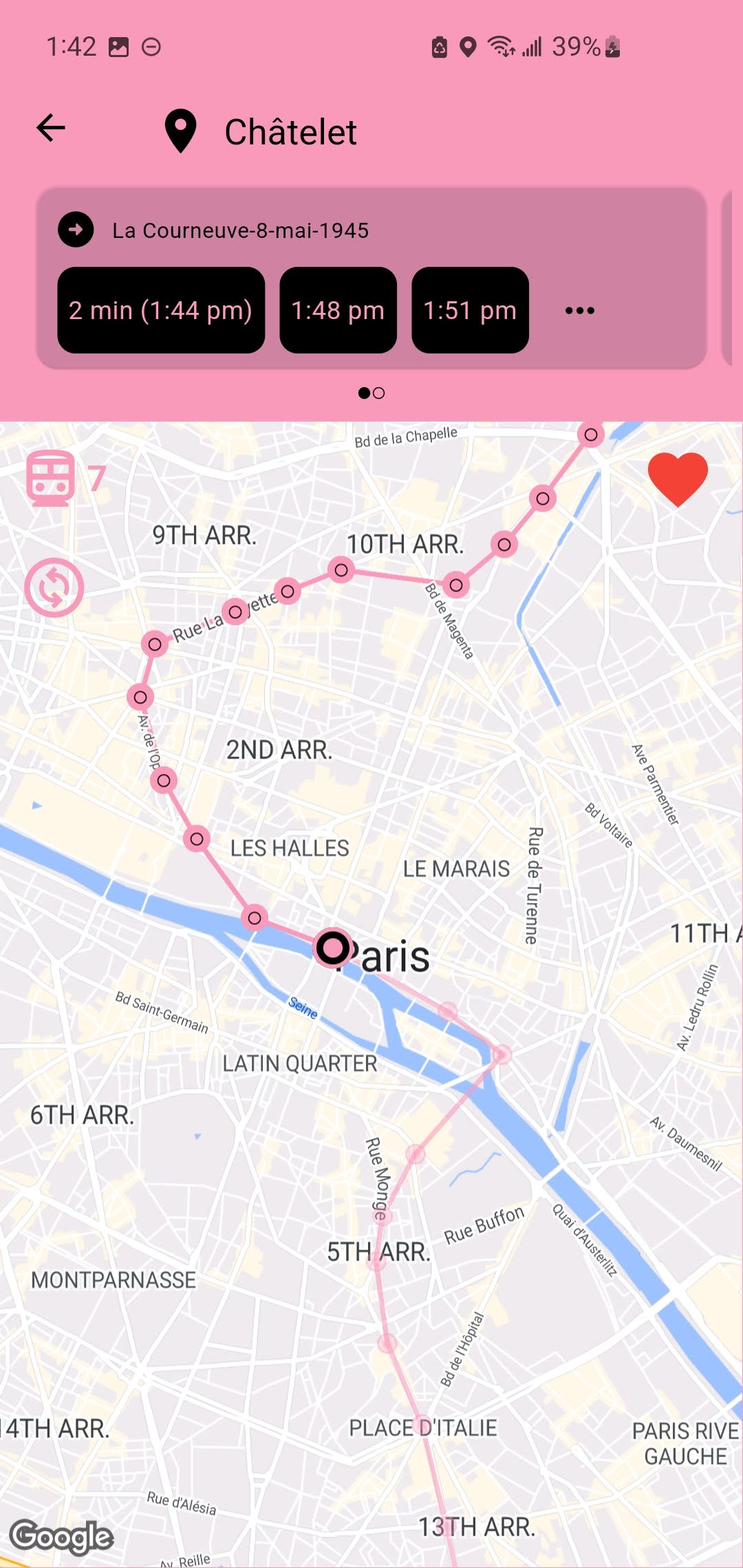 TransitVerse EU app screenshot