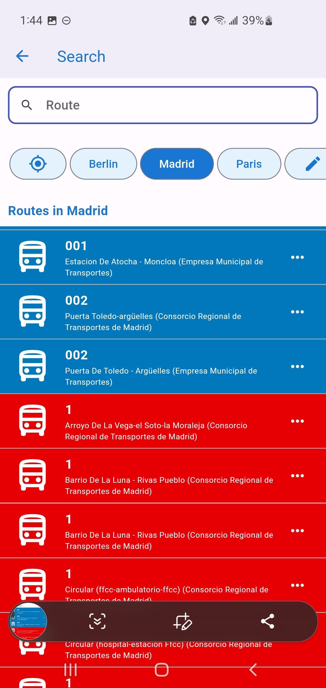 TransitVerse EU app screenshot