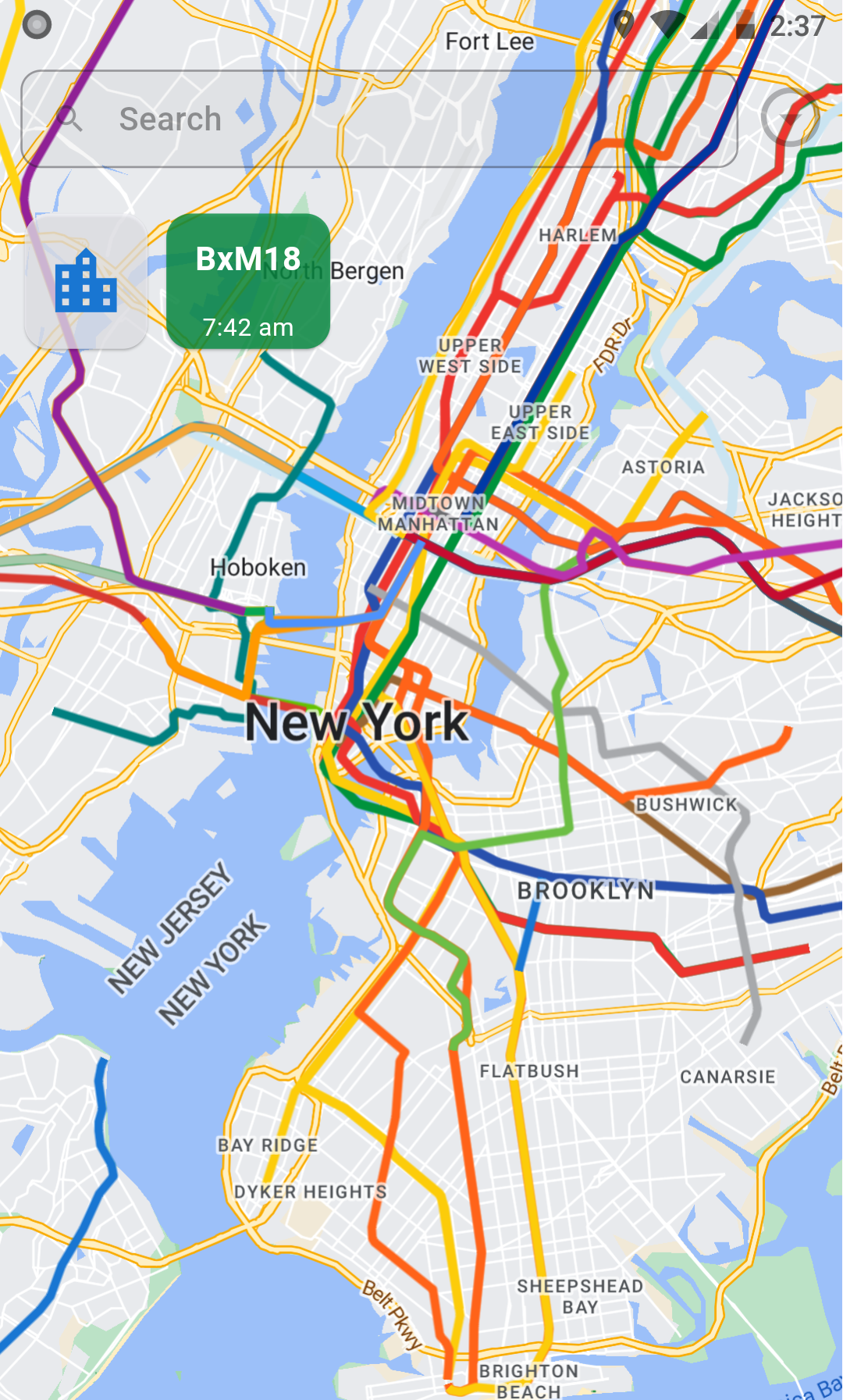 TransitVerse NA app screenshot